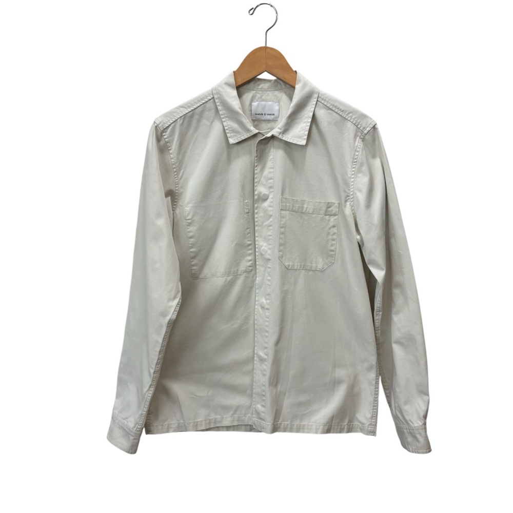 Minimalist Samsoe Samsoe Ruffo JC Shirt Colour Asparagus
